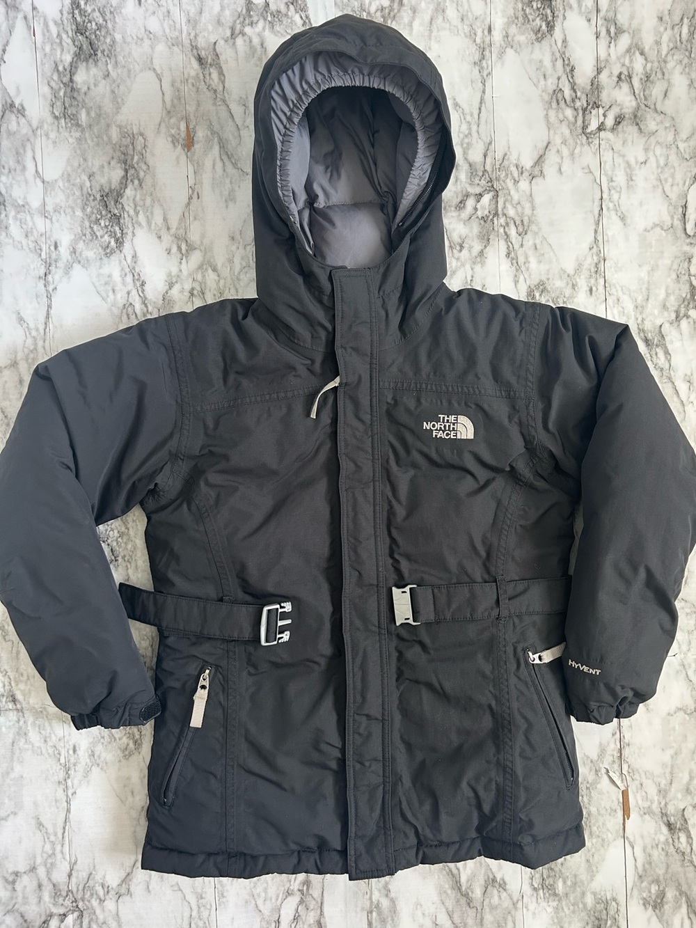 The North Face girls size large goose down fHyVent winter ski coat jacket parka